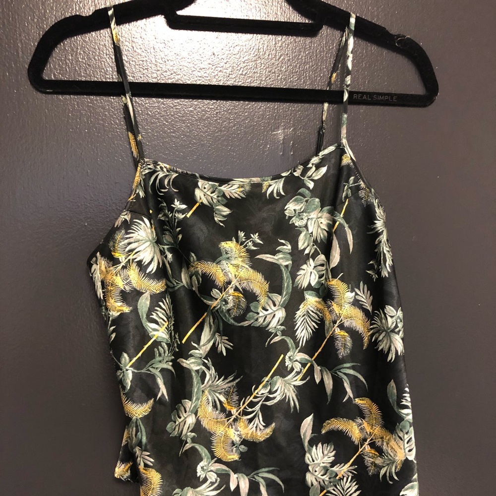 VS satin camisole in Luxe Palm